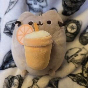 Pusheen Plushy with Orange Drink